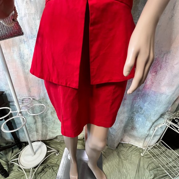 📌ASOS Strapless Bandeau Mini Dress with Peplum - Very Stretchy - Picture 4 of 15